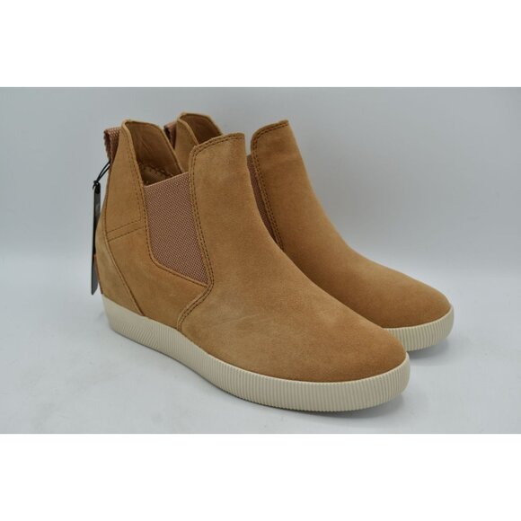Sorel Women Size 7.5 Out N About Tawny Buff Slip On Wedge II Booties Boots Shoes - Picture 3 of 15